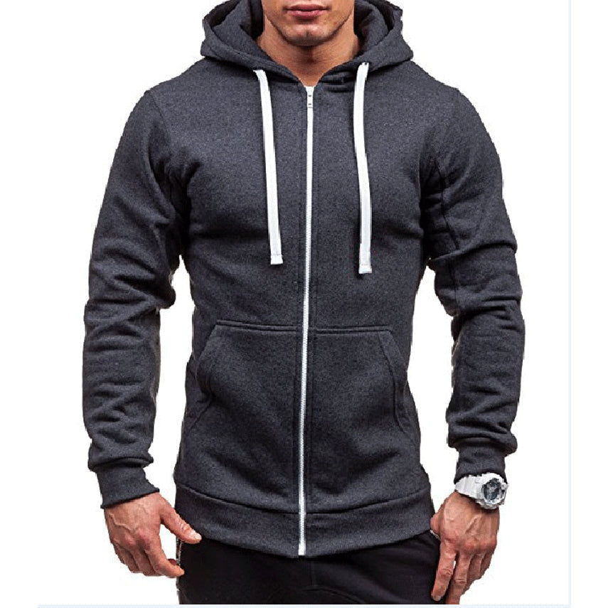 Jason | Casual Zip-Up Fleece Hoodie - Valereo