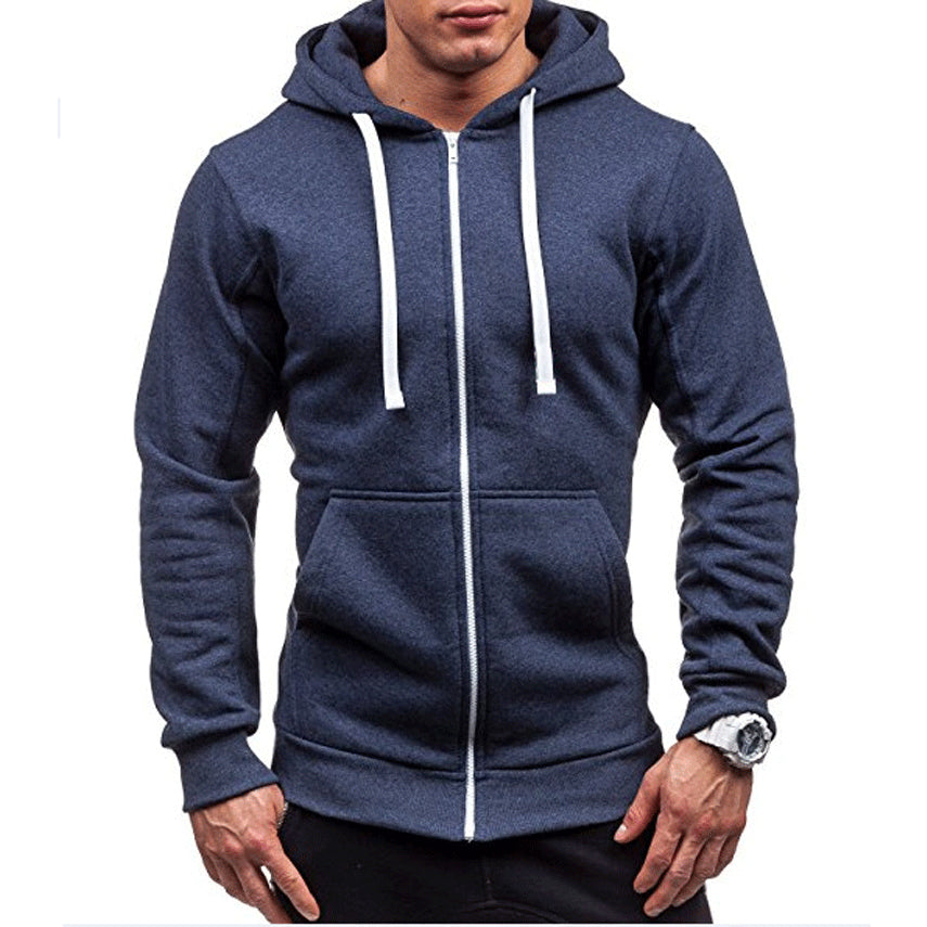 Jason | Casual Zip-Up Fleece Hoodie - Valereo