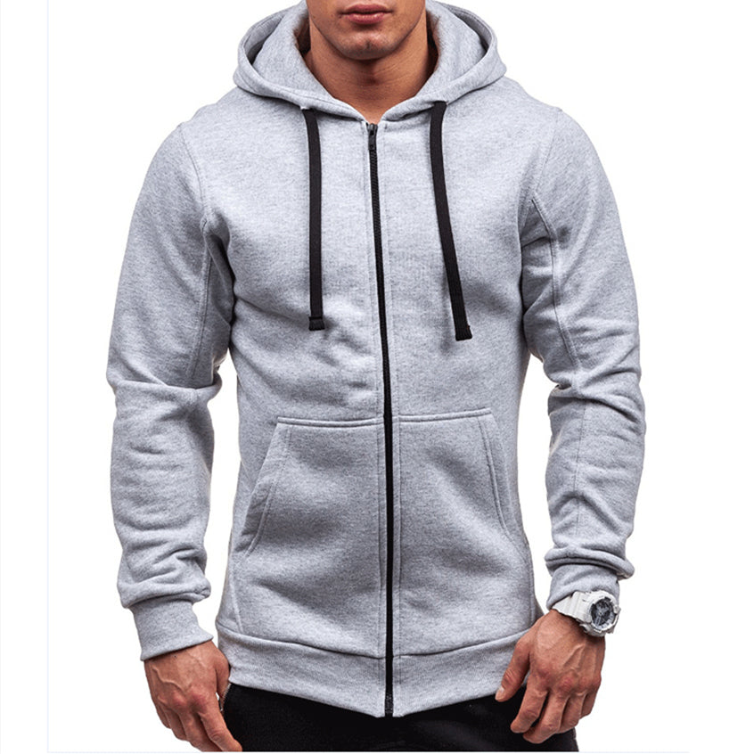 Jason | Casual Zip-Up Fleece Hoodie - Valereo