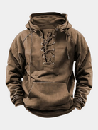 Jason | Modern Lace-Up Vintage Hoodie - Valereo
