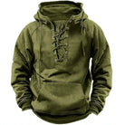 Jason | Modern Lace-Up Vintage Hoodie - Valereo