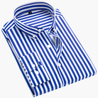Jason | Refined Striped Button-Up Shirt - Valereo