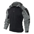 Men's Tactical Hooded Jacket Multi-Pocket Design