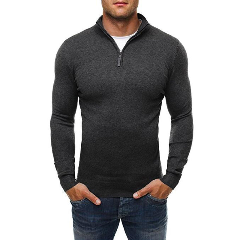 Jermaine | Modern Quarter-Zip Slim-Fit Sweater - Valereo