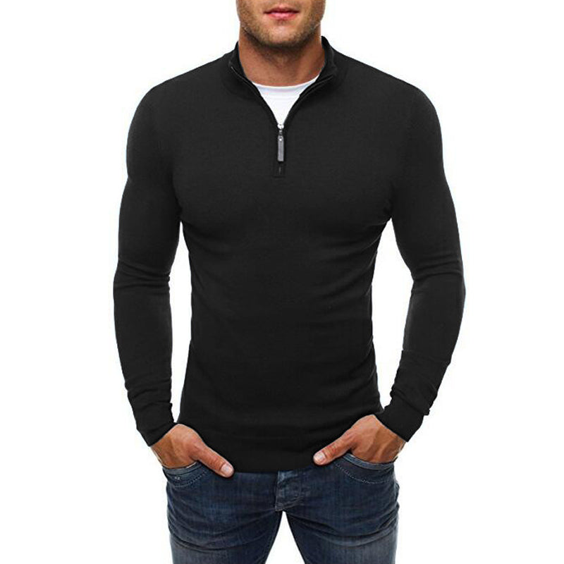 Jermaine | Modern Quarter-Zip Slim-Fit Sweater - Valereo