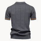 Jermaine | Refined Ribbed Zip Polo Shirt - Valereo