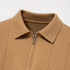 Jermaine | Refined Ribbed Zip Polo Shirt - Valereo