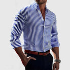 Jermaine | Refined Striped Button-Down Shirt - Valereo
