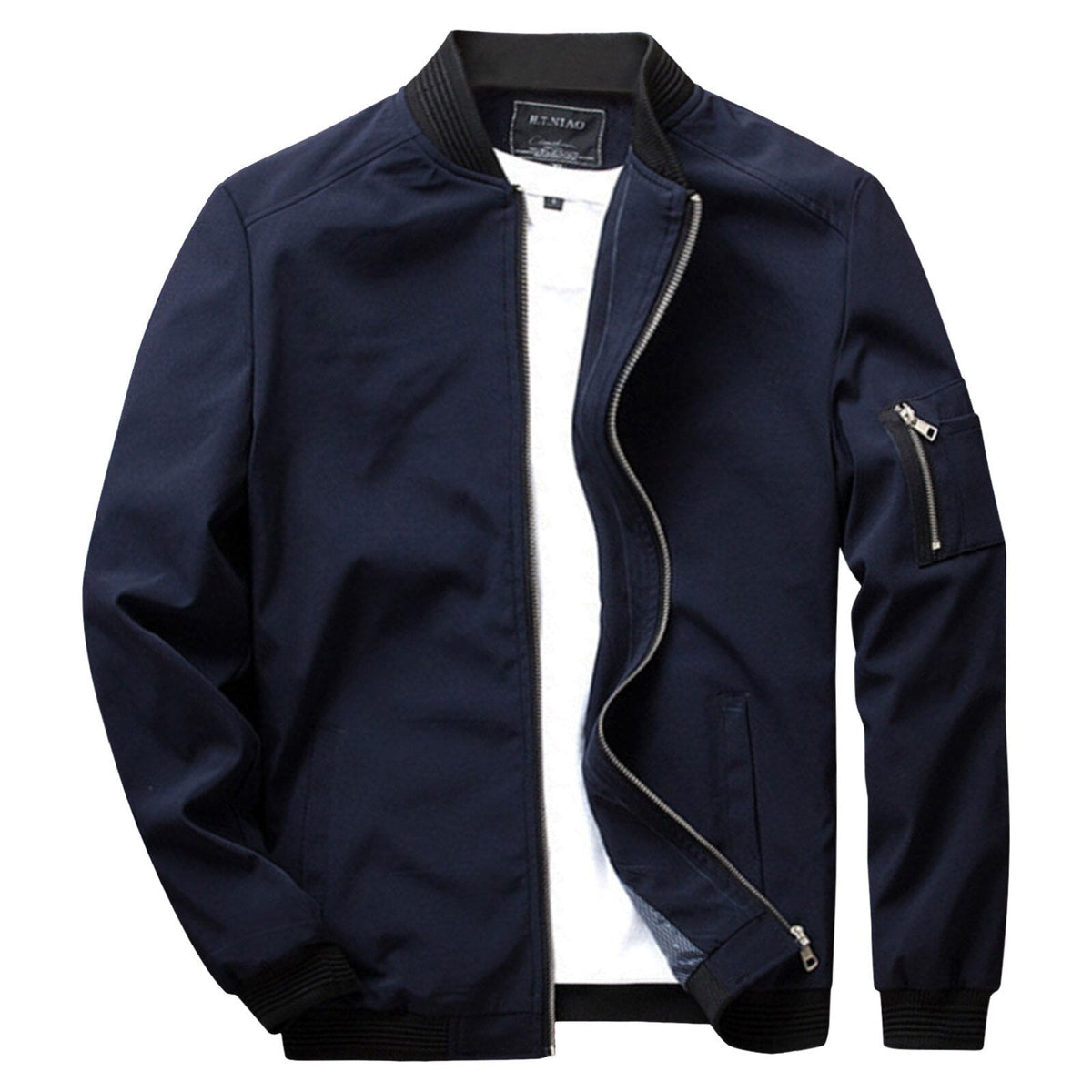 Jermaine | Stylish Zip-Up Bomber Jacket - Valereo