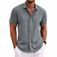 Men's Linen Short Sleeve Shirt Relaxed Fit
