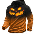 Harlan | Spooky Pumpkin Waffle Hoodie