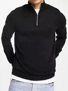 Julian | Modern Quarter-Zip Ribbed Sweater - Valereo