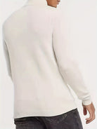 Julian | Modern Quarter-Zip Ribbed Sweater - Valereo