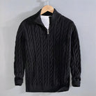 Julian | Refined Cable Knit Quarter-Zip Sweater - Valereo