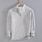 Julian | Refined Cable Knit Quarter-Zip Sweater - Valereo