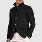 Julian | Refined Stand Collar Knit Cardigan - Valereo