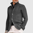Julian | Refined Stand Collar Knit Cardigan - Valereo