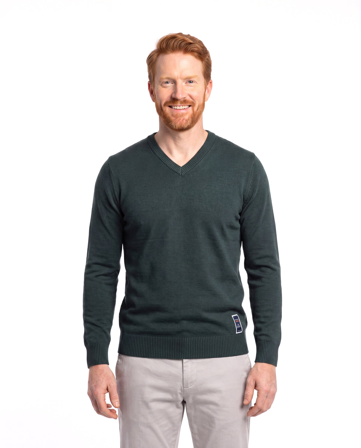 Julian | Refined V-Neck Knit Sweater - Valereo