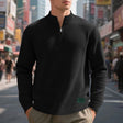 Carson | Modern Waffle Quarter-Zip Sweater