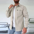 Men's Chest Pocket Shirt Jacket Long Sleeve