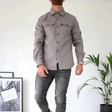 Men's Chest Pocket Shirt Jacket Long Sleeve