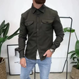 Men's Chest Pocket Shirt Jacket Long Sleeve
