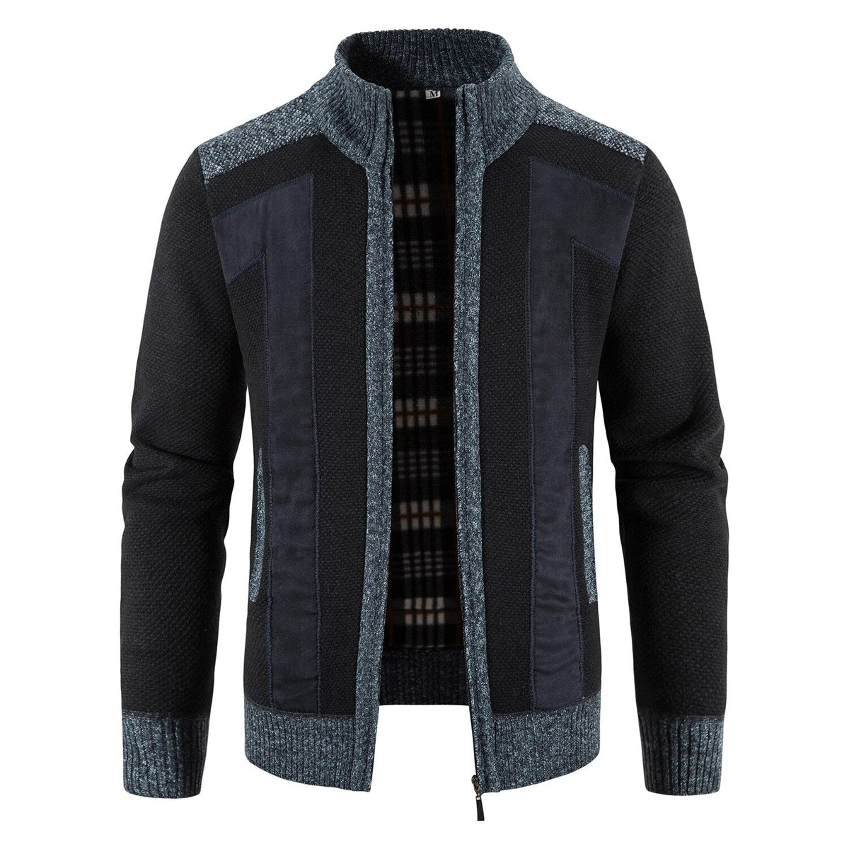 Lucas | Modern Fleece-Lined Knit Cardigan - Valereo