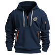 Men's Quarter Zip Hoodie Cargo Pockets