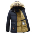 Men's Fur Hood Parka Fleece Lined