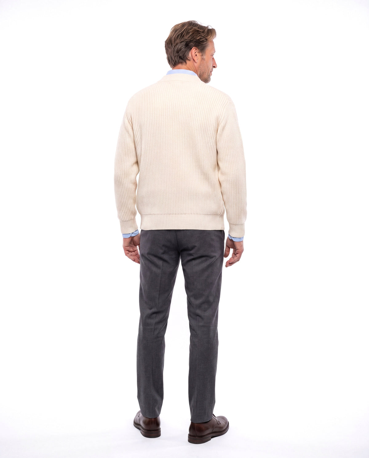 Marcus | Casual Zip-Up Knit Cardigan - Valereo