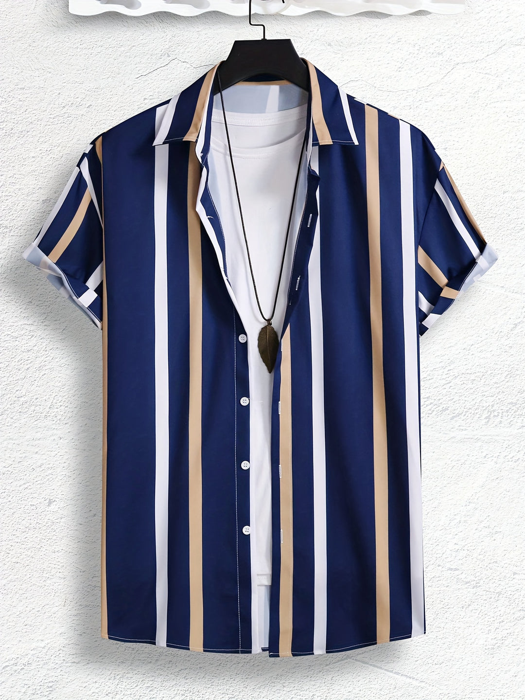 Marcus | Stylish Vertical Striped Shirt - Valereo