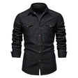 Mason | Casual Denim Button-Up Shirt - Valereo
