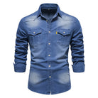 Mason | Casual Denim Button-Up Shirt - Valereo
