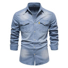 Mason | Casual Denim Button-Up Shirt - Valereo