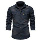 Mason | Casual Denim Button-Up Shirt - Valereo