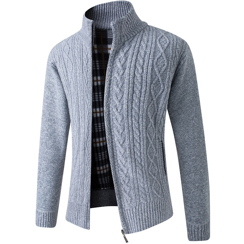 Mason | Cozy Cable-Knit Zip Cardigan - Valereo