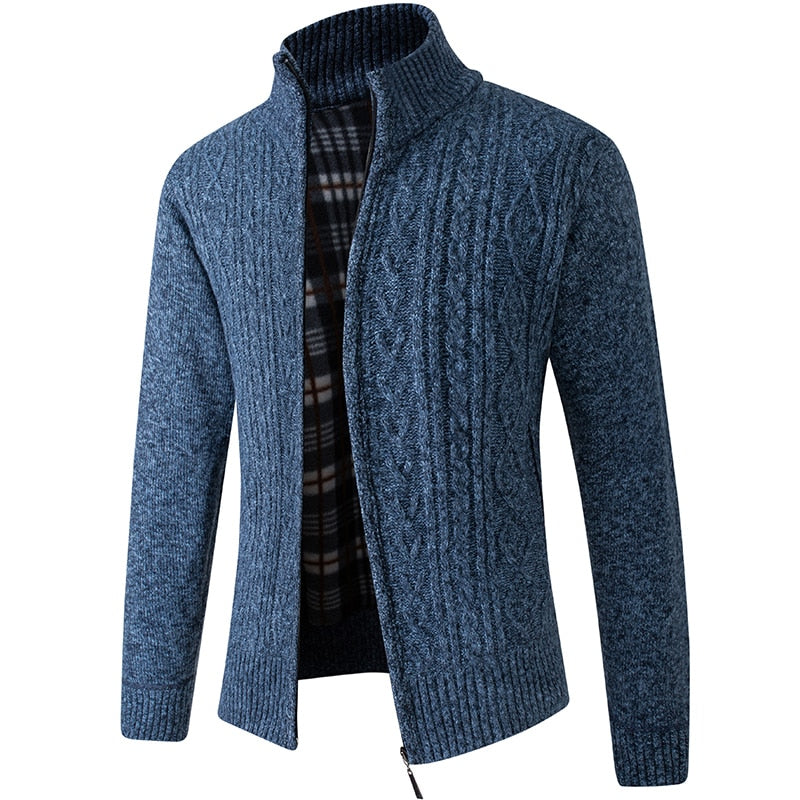 Mason | Cozy Cable-Knit Zip Cardigan - Valereo