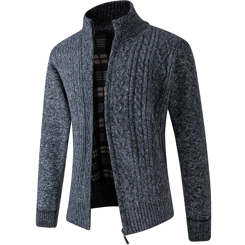 Mason | Cozy Cable-Knit Zip Cardigan - Valereo