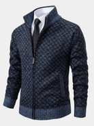 Mason | Stylish Diamond Knit Cardigan - Valereo