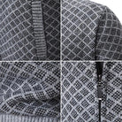 Mason | Stylish Diamond Knit Cardigan - Valereo