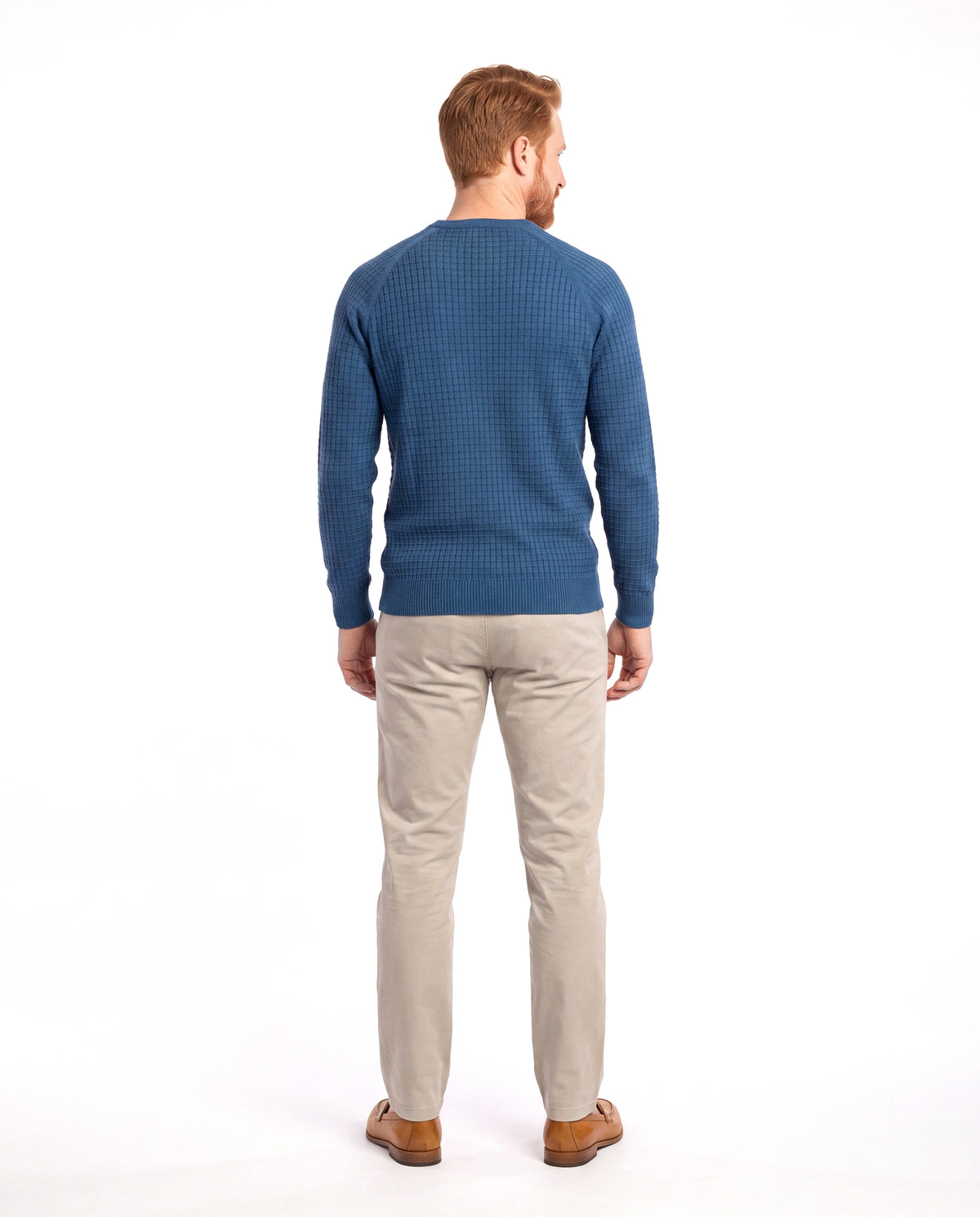 Mason | Stylish Grid Knit Sweater - Valereo