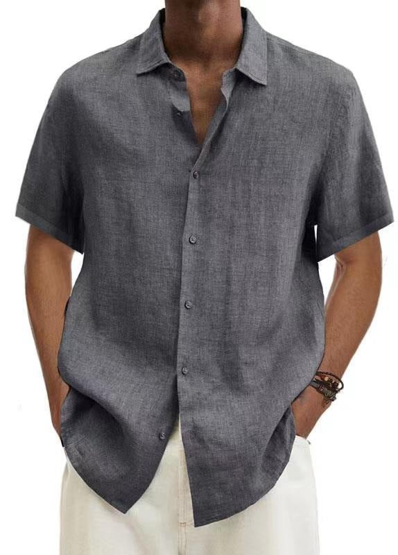 Matthew | Breathable Linen Short-Sleeve Shirt - Valereo