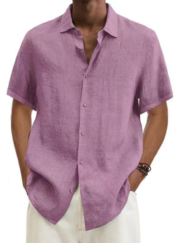 Matthew | Breathable Linen Short-Sleeve Shirt - Valereo
