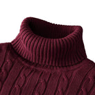 Matthew | Classic Cable Knit Turtleneck Sweater - Valereo