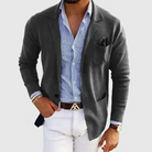 Matthew | Refined Knit Notched-Lapel Blazer - Valereo