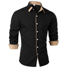 Matthew | Stylish Contrast-Collar Button-Down Shirt - Valereo
