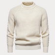 Men's Mock Neck Sweater Ribbed Knit