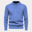 Men's Mock Neck Sweater Ribbed Knit