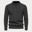 Men's Mock Neck Sweater Ribbed Knit