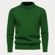 Men's Mock Neck Sweater Ribbed Knit